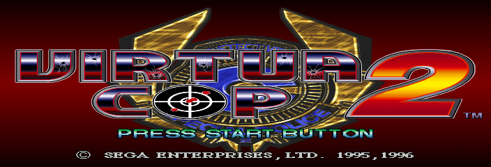 Virtua Cop 2 Title Screen